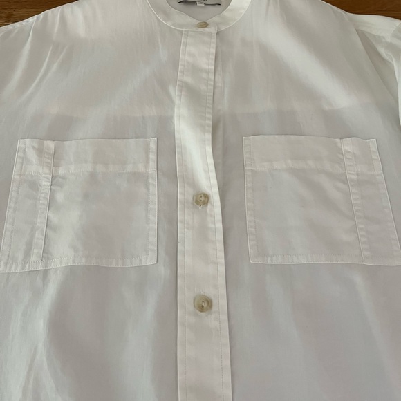 VINCE OVERSIZED WHITE BLOUSE - Picture 7 of 10